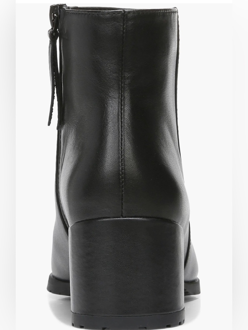 Naturalizer Black Leather Ankle Boots with Block Heel Size 7.5 - Picture 4 of 16